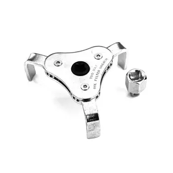 

Oil Filter Key Wrench Removal Tool Universal Adjustable 54-116mm Vehicle Off-Road 3-Jaw Wrench Professional Car Trucks