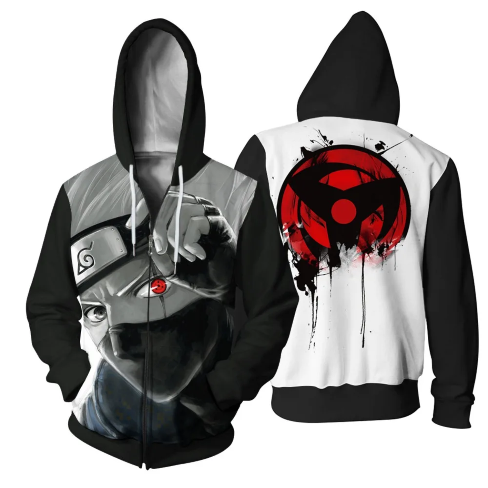 Наруто Узумаки косплей костюмы Акацуки Учиха толстовки Itachi куртки Косплей 3D печатные толстовки|Костюмы