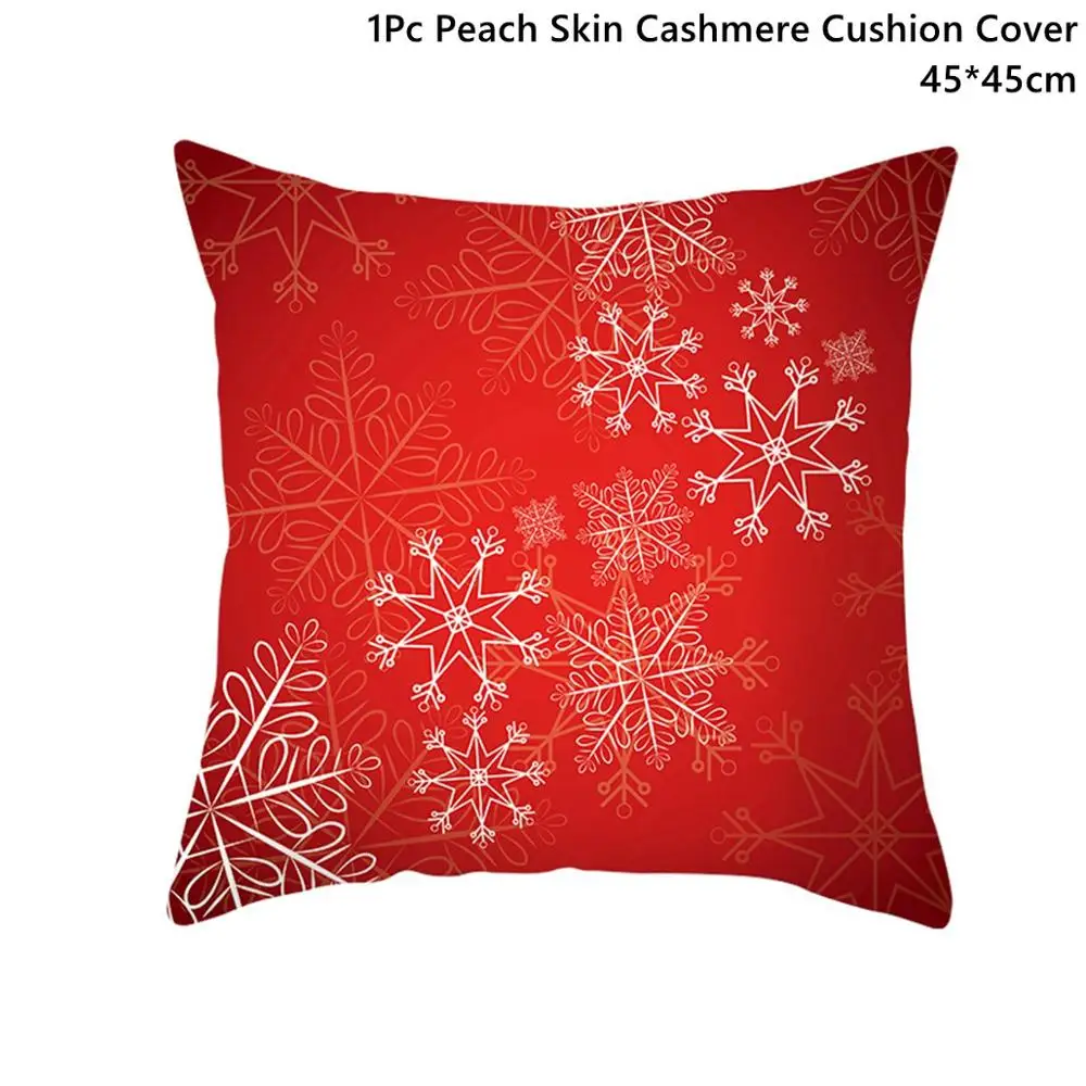 Xmas Pillowcase 26 Taoup красный Санта-Клаус веселая Рождественская наволочка Рождественские украшения для дома Happy Noel Navidad снеговик - Color: Xmas Pillowcase 26