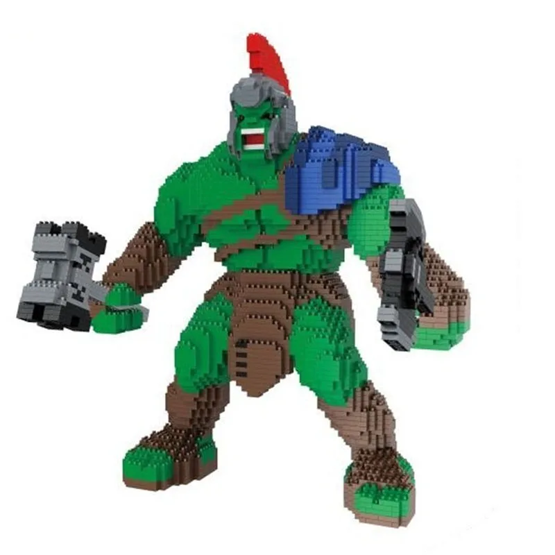 

Hulk Marvel Super Heroes Avengers Green Hulk Building Block Sets Model Bricks Toys For Children