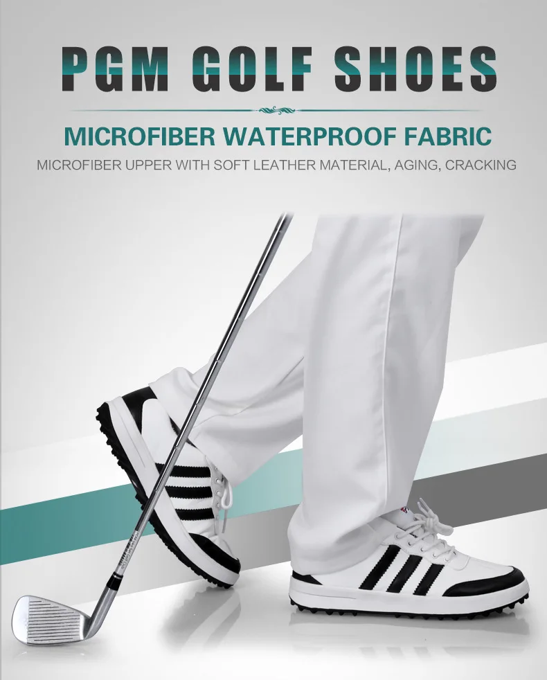 PGM Аутентичные мужские туфли для гольфа, дышащая водонепроницаемая Нескользящая спортивная обувь для гольфа