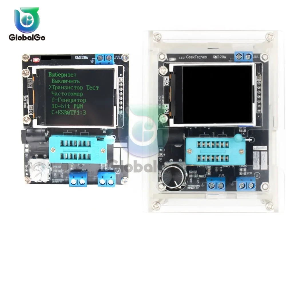 Тестер транзисторов GM328 GM328B PWM измеритель емкости и частоты напряжения с чехлом