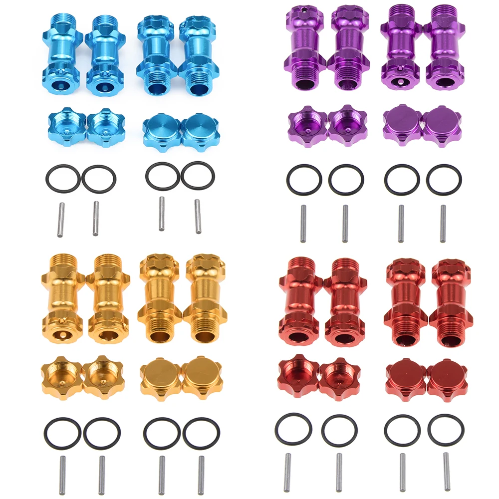 

4pcs 17mm Wheel Hex 30mm Extension 12mm Anti-Dust Cap Longer Combiner Coupler For RC 1/8 Model car Parts