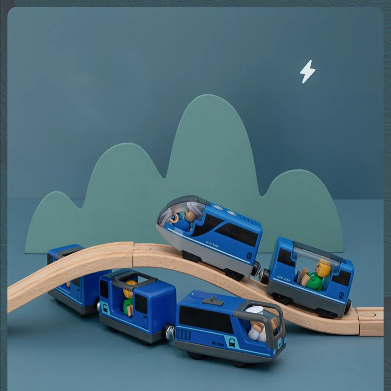 Railway Connected Electric Small Train Rail Toy Compatible With