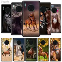 Силиконовые чехлы Horse Animal для huawei mate 20 30 10 Lite P20 Nova 5 5i Pro черный мягкий чехол Защита для телефона