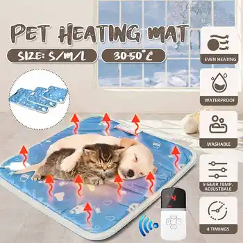 

Pet Dog Cat Electric Blanket Heating Pad 9 Gear 220V Waterproof Fireproof Intelligent Control Timing Body Warmer Carpet Mat Bed