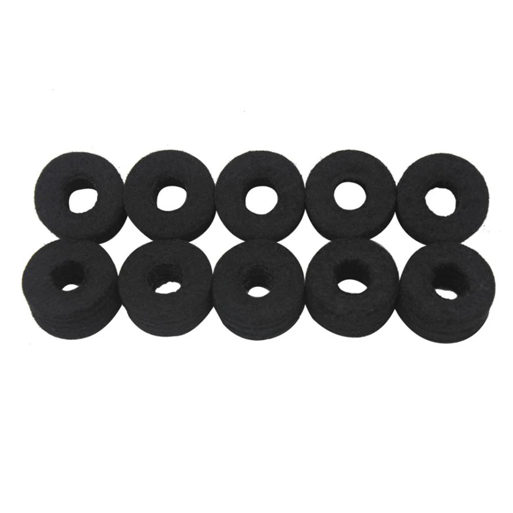 

10pcs Tall Thick Cymbal Felts Hi Hat Washers Percussion Drum Kit Pad Cushion