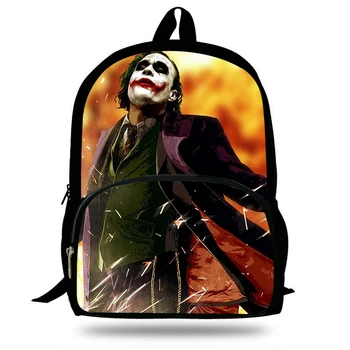 

Children Backpack School Bags Cute Mochila HaHa Joker Printing Backpack Boys Cool Bookbag Cartoon Shoulder Bag