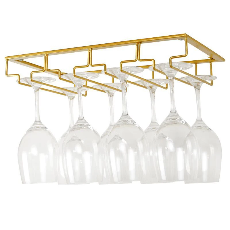 Cup Holder Wine Glasses Rack under Cabinet Stemware Rack Wine Glass Hanger 37