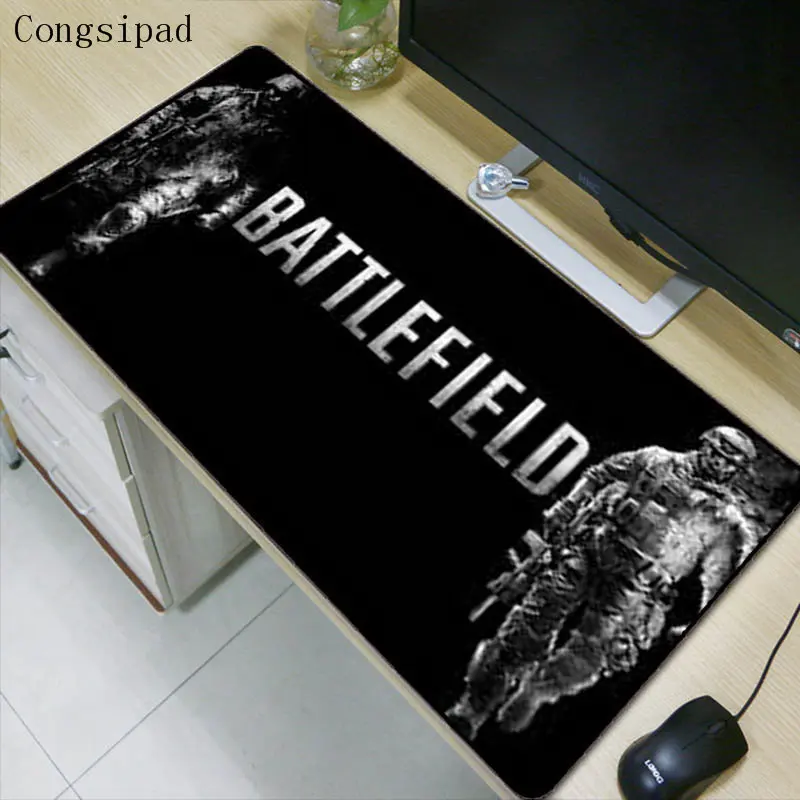  Battlefield Large Waterproof Mouse Pad Mousepad Natural Rubber Gaming Table MouseMat with Locking E
