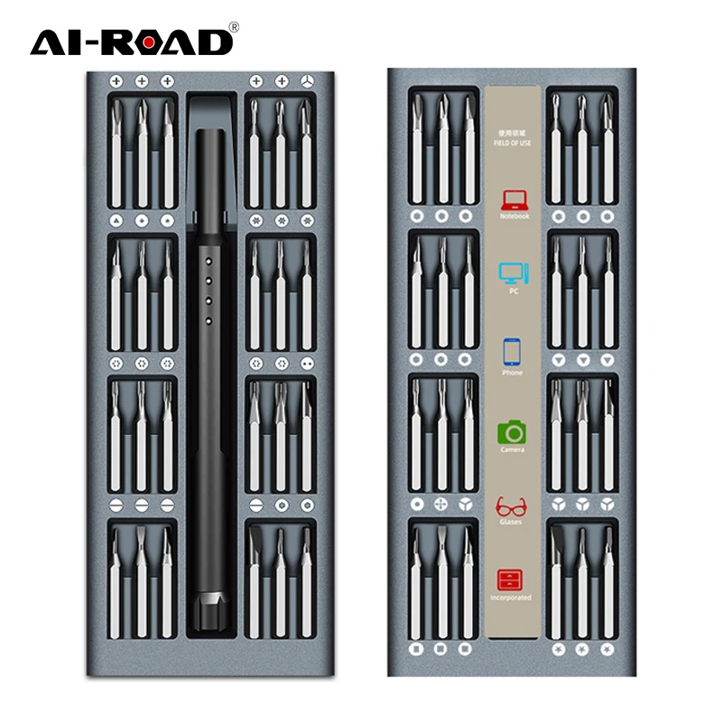 

48 in 1 Screwdriver Set of Screw Driver Bit Set Multi-function Precision Mobile Phone Repair Device Daily Hand Tools Torx Hex
