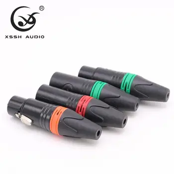 

2 ~ 8 pairs female male XLR XSSH Audio Microphone Plug Brass Plated Gold Plastic Shell 3 pins XLR Audio Jack Connector