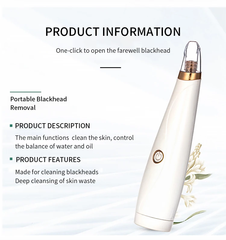 Удаление угрей blackhead remover удаление прыщей blackhead vacuum cleaner для выдавливания угрей очиститель пор палочка для удаления черных точек чистка лица вакуумная