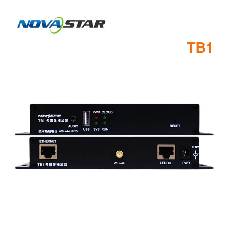 Мультимедийный плеер серии Novastar TB1/TB2/TB3/TB4/TB6/B2-4G Поддержка режима Dual-Wi-Fi для рекламных машин