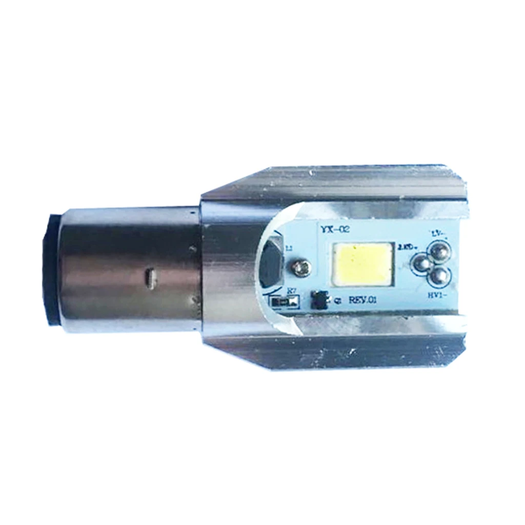 BA20D COB LED Hi/Lo Beam Motorbike Headlight Front Light Bulb Lamp - White