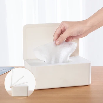 

Household Wet Tissue Box Seal Baby Wipes Paper Storage Box Dispenser Holder Household Plastic Dust-Proof Tissue Box With Lid