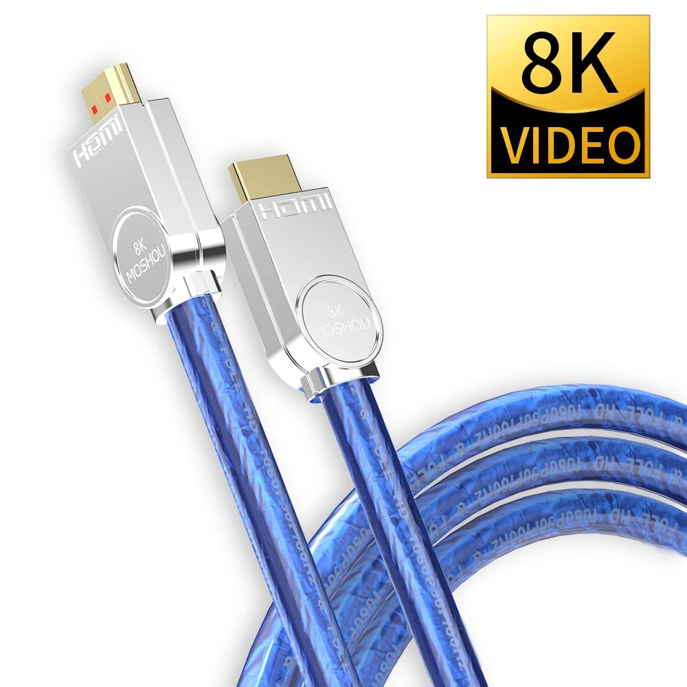 8 к 60 Гц HDMI 2,1 кабели 4 к 120 Гц 48 Гбит/с Полоса пропускания ARC MOSHOU видео 2 м Шнур высокой четкости мультимедийный интерфейс для усилителя ТВ