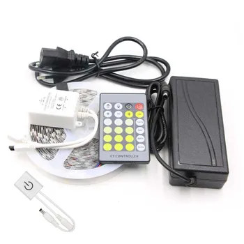 

LED Cabinet Light Led Strip CCT Dual white Dimmable Touch Switch Kitchen Wardrobe Cupboard Closet bed Lamp remote Power Adapter