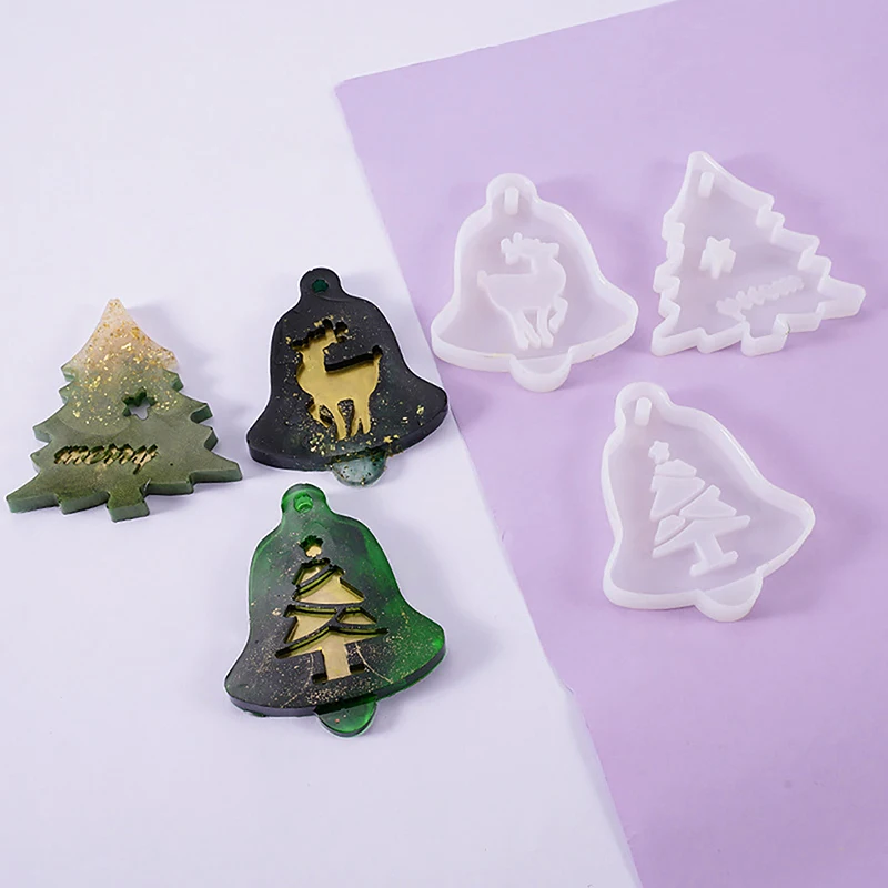 

Silica Gel Christmas Snowflake Casting Mold DIY Pendant Mold Jewelry Mold Ornament Decor