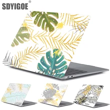 Для MacBook Pro13 Жесткий Чехол для ноутбука чехол для Apple macbook Air13.3 12 15 A1932 A1989 A1708 A1707 A1466 листья рисунком