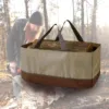 Firewood Log Carrier Large Firewood Storage Bags Wax Carrier Tote Durable Fire Wood Holder Organizer Bag Fireplace Accessories 2