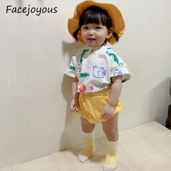 

Summer Baby Girl Clothing Set Infant Clothes Suit Newborn Girl Short Sleeve Top+shorts+hat 3pcs Toddler Homewear Baby Outfits