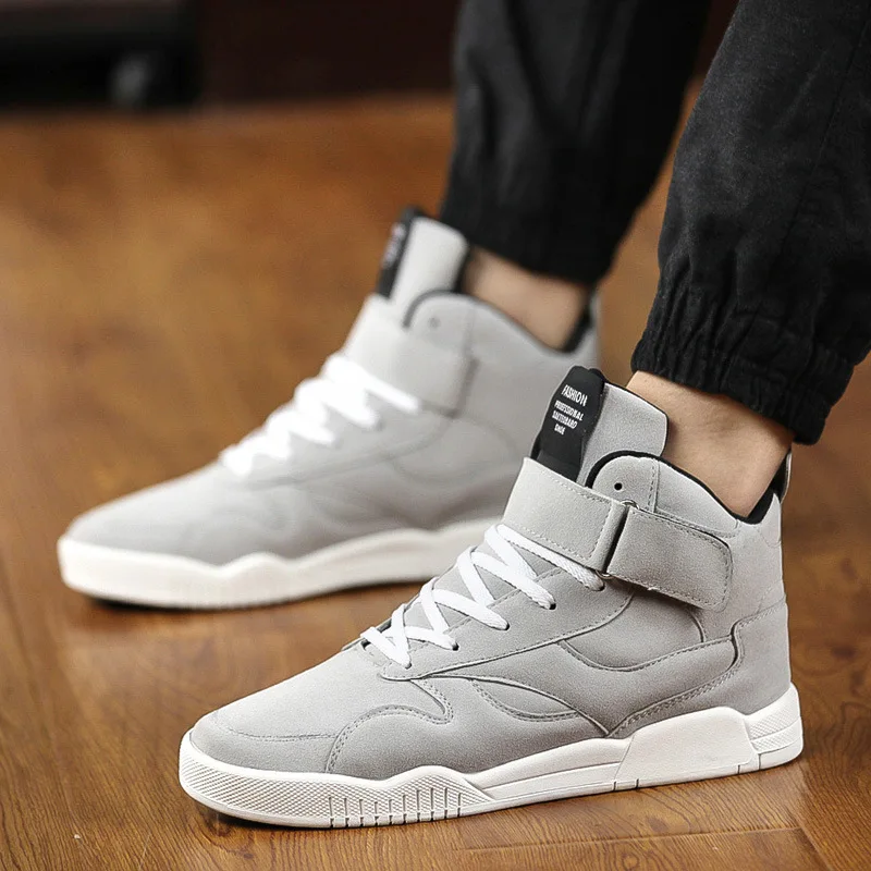 

2018 Autumn And Winter New Style Korean-style Trend Casual Shoes Men's Hight-top Students Men Sneakers