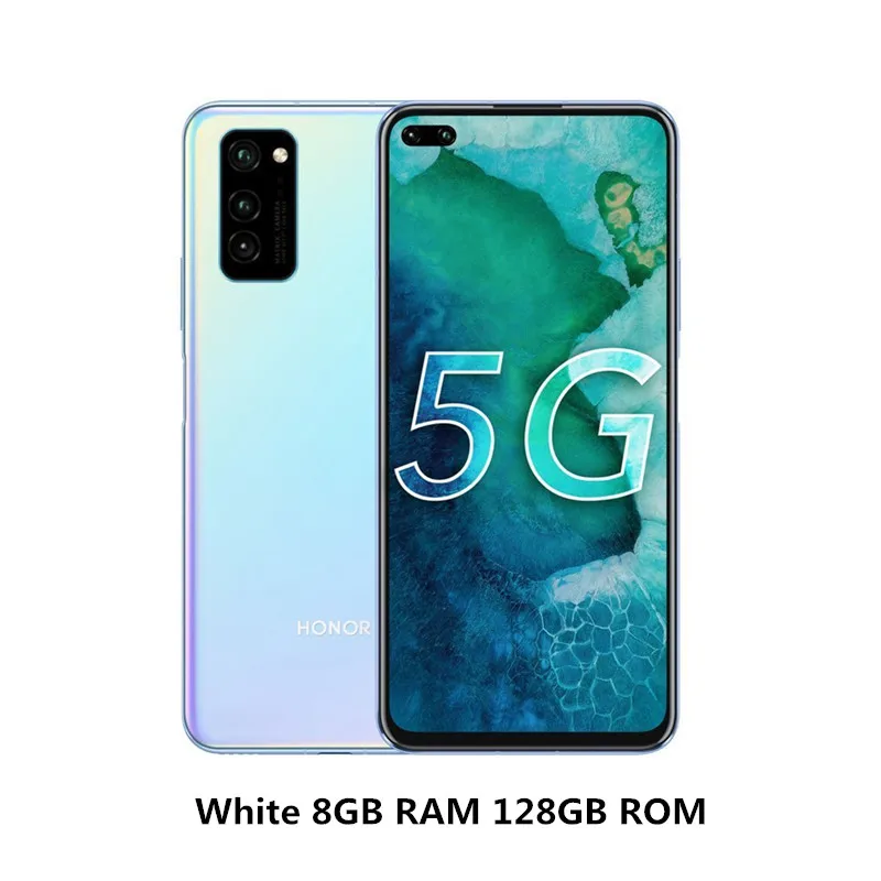 Honor V30 Pro смартфон 8 ГБ ОЗУ 128 Гб ПЗУ 5G мобильный телефон Kirin 990 5G SoC cpu 40 МП Тройная задняя камера SuperCharge 4100 мАч NFC - Цвет: White 8GB 128GB