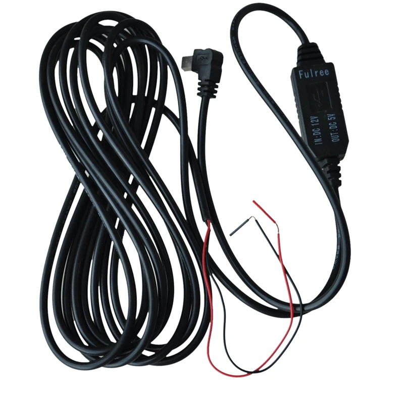 

DC converter to convert 12V to 5V,3A Bent Mini USB Power Adapter vs Fuse & amp; 3M Cable