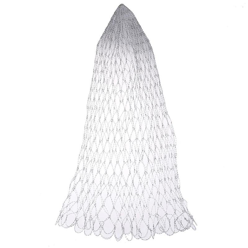

D40cm/D45cm/D50cm/D60cm Depth Folding Nylon Landing Dip Net Nylon Fishing Nets Collapsible Fishing Tools Rhombus Mesh Hole