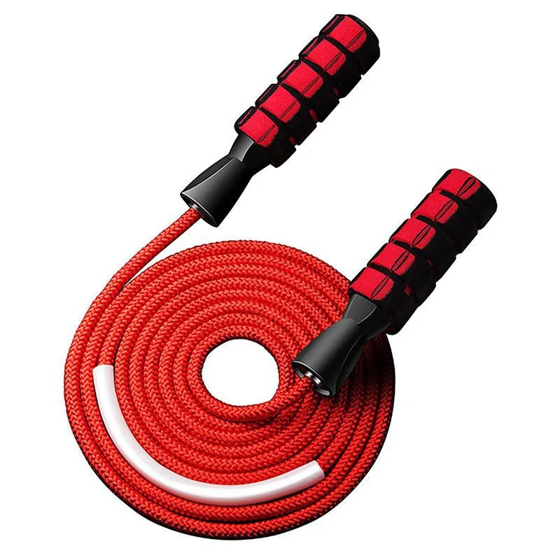 2.8 M Length Double Bearing Handle Coated Nylon Skipping Jump Rope for Sports Fitness Exercise