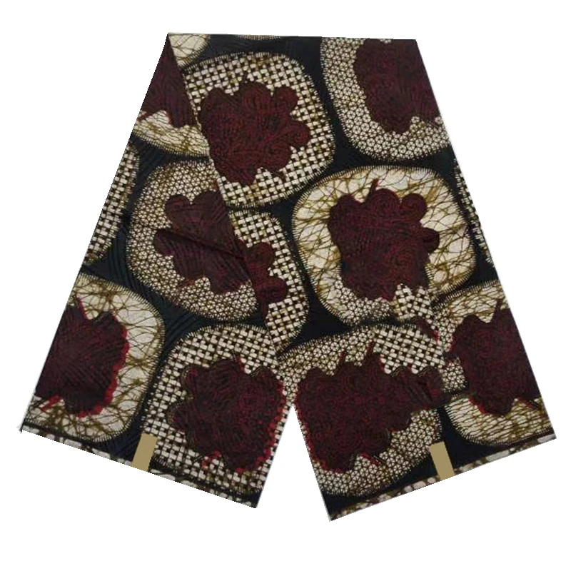 ESEWING Высококачественная африканская вощеная ткань принтом хлопок Анкара швейный материал для платья Анкара восковая Ткань 6 ярдов - Цвет: 25