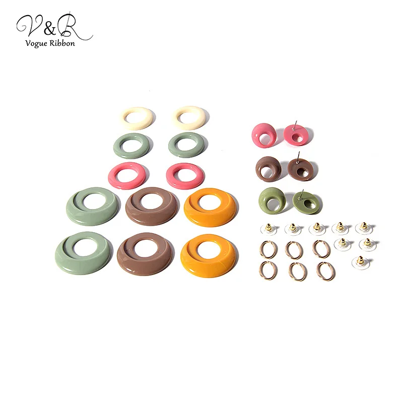 

Vogue Ribbon DIY Handmade Jewelry Making Charms Pendants Drop Dangle Earring Set Components Decoration Fashion Accessories Gifts