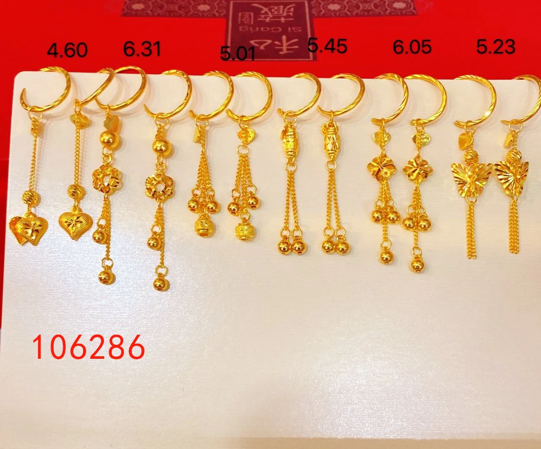 

HX 24K Pure Gold Earring Real AU 999 Solid Gold Earrings Nice 3D Rose Upscale Trendy Classic Fine Jewelry Hot Sell New 2023