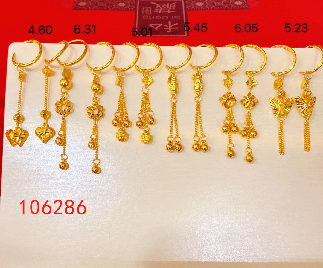 HX 24K чистое золото серьги Настоящее AU 999 твердые золотые хороший 3D Роза