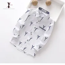 Kung Fu Ant/ г. Осенние повседневные Детские рубашки с длинными рукавами и отложным воротником, хлопок 10 лет, рубашка для больших мальчиков