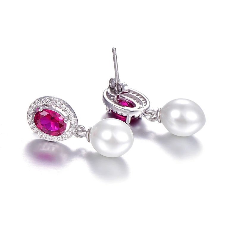 Серьги из серебра 100% пробы с овальной огранкой 925 карат|earring bails|earring screenearring storage |