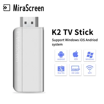 

Mirascreen K2 Wireless display TV stick 1080P HD 2.4G Wifi Wireless TV Dongle Miracast Airplay DLNA Mirroring media player