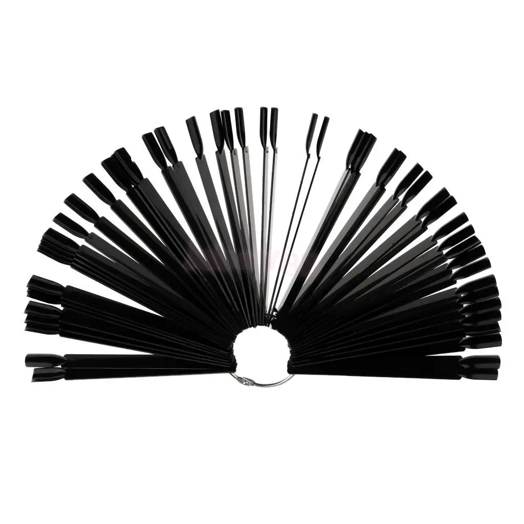 50/40pcs Nail Art Display False Tips Clear Nature Black 12.5*1CM Fan Nail Polish Swatch Sector Display Nail Salon Show Tool TD03 50/40pcs Nail Art Display False Tips Clear Nature Black 12.5*1CM Fan Nail Polish Swatch Sector Display Nail Salon Show Tool TD03