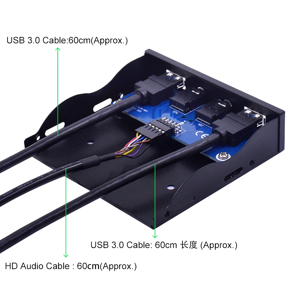 CHIPAL 20 контактный 4 портовый USB 3 0 концентратор ПК Передняя панель кронштейн HD