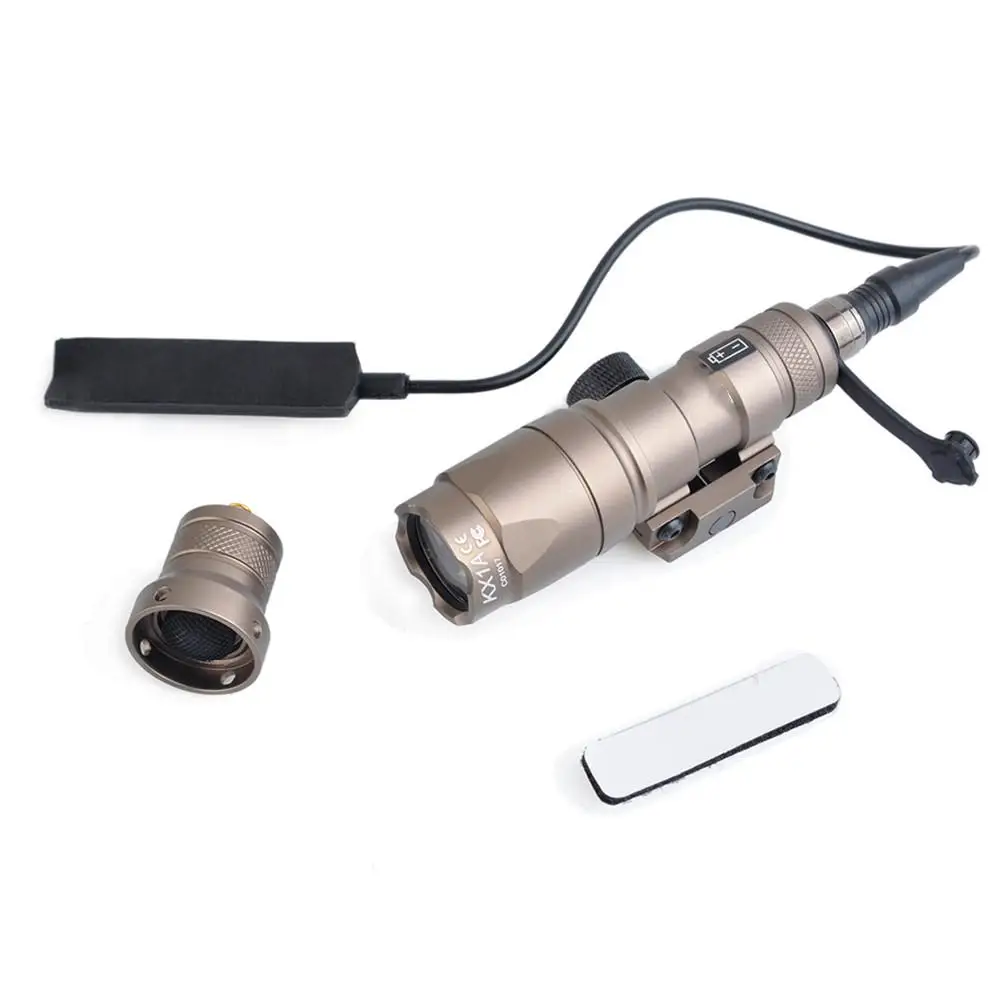 

HobbyLane M300A Mini Scout Tactical Light Rail Light Rifle Hunting Flashlight Constant Momentary Exit for 20mm Picatinny Rail