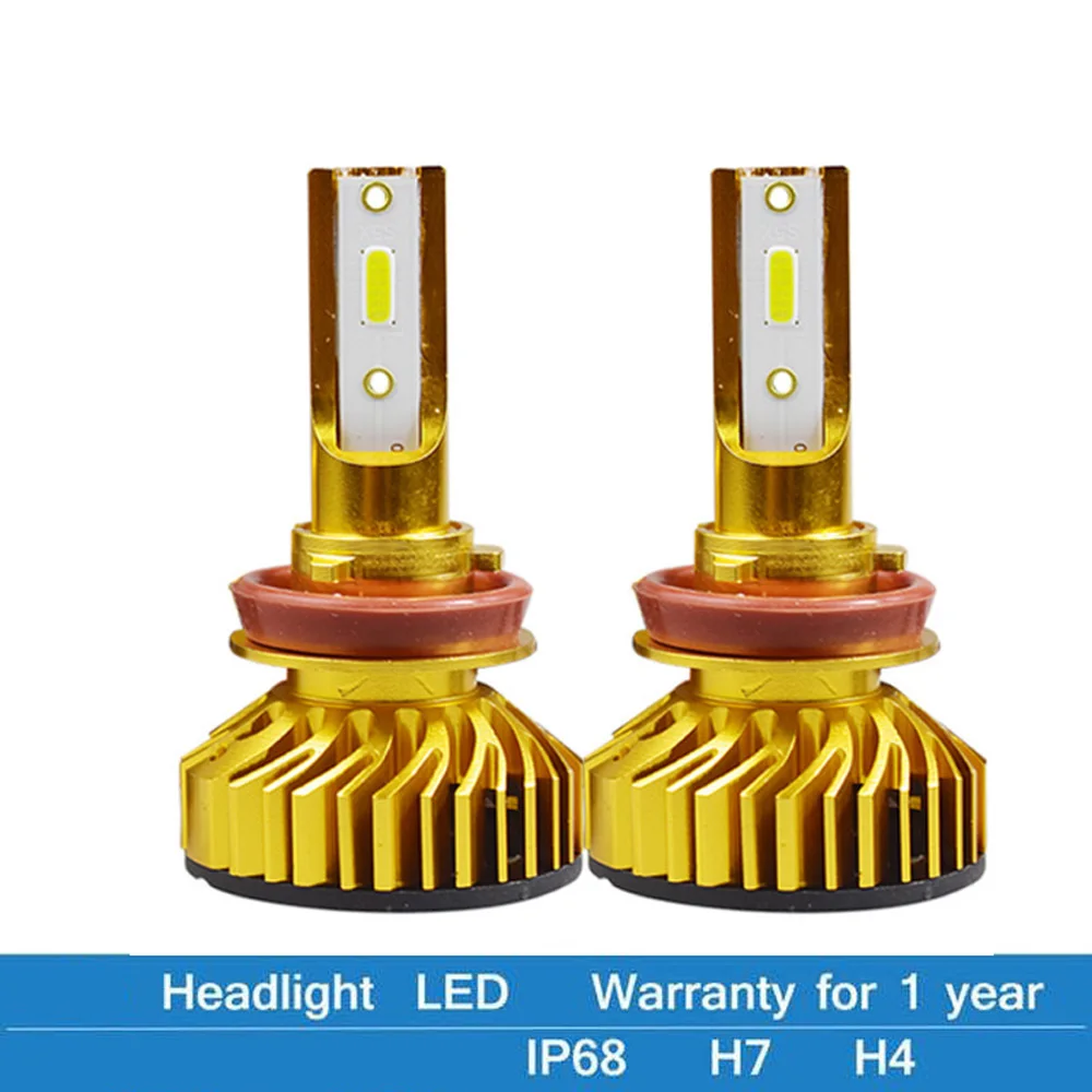 Автомобильные фары Elglux H7 LED H4 H1 H11 H3 H13 H27 880 9006 9007 72W 12000LM 6500K 12V 24V COB Противотуманные |
