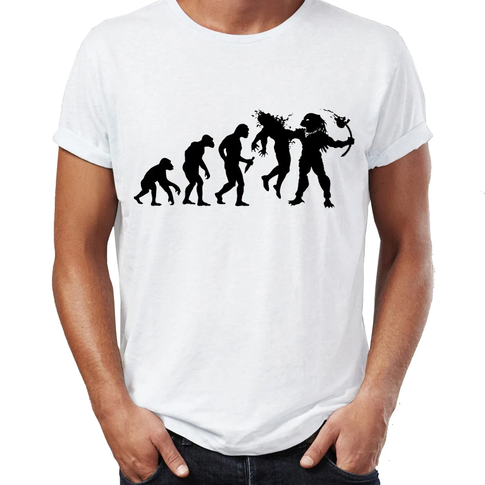 2019 Fashion T shirt Men s Evolution Dead End Funny Predator Artsy Awesome Artwork Printed | Мужская одежда