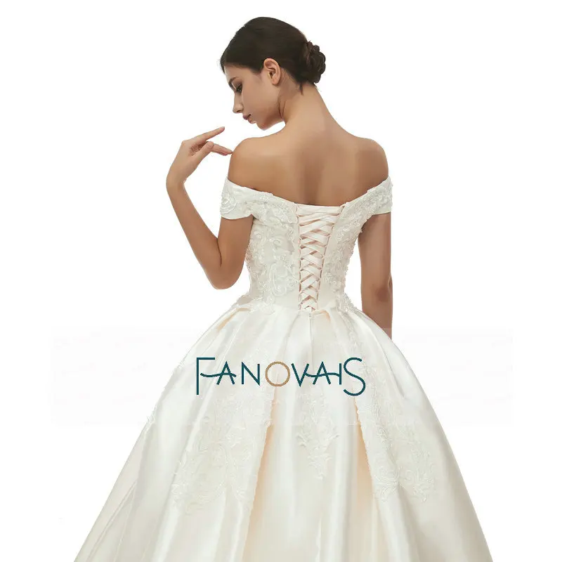 Винтажное свадебное платье цвета шампанского, свадебное платье с открытыми плечами, свадебное платье suknia slubna, свадебное платье es robe de mariee