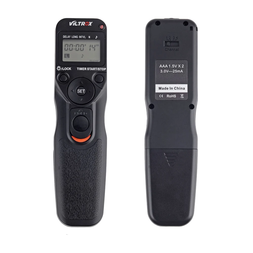

VILTROX Time Lapse Intervalometer Timer Remote Control Shutter with N3 Cable for Nikon D90 D600 D3100 D3200 D5000 D5100 D7000