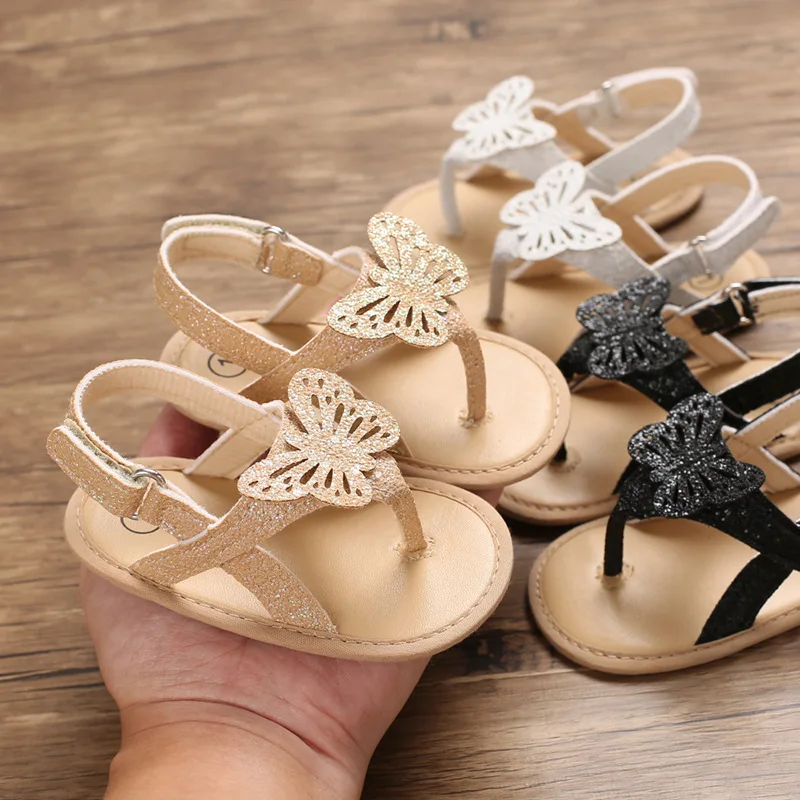 Sandals Shoes Baby-Girls Fashion Infant 0-18M Focusnorm Summer Bling 3-Colors Butterfly