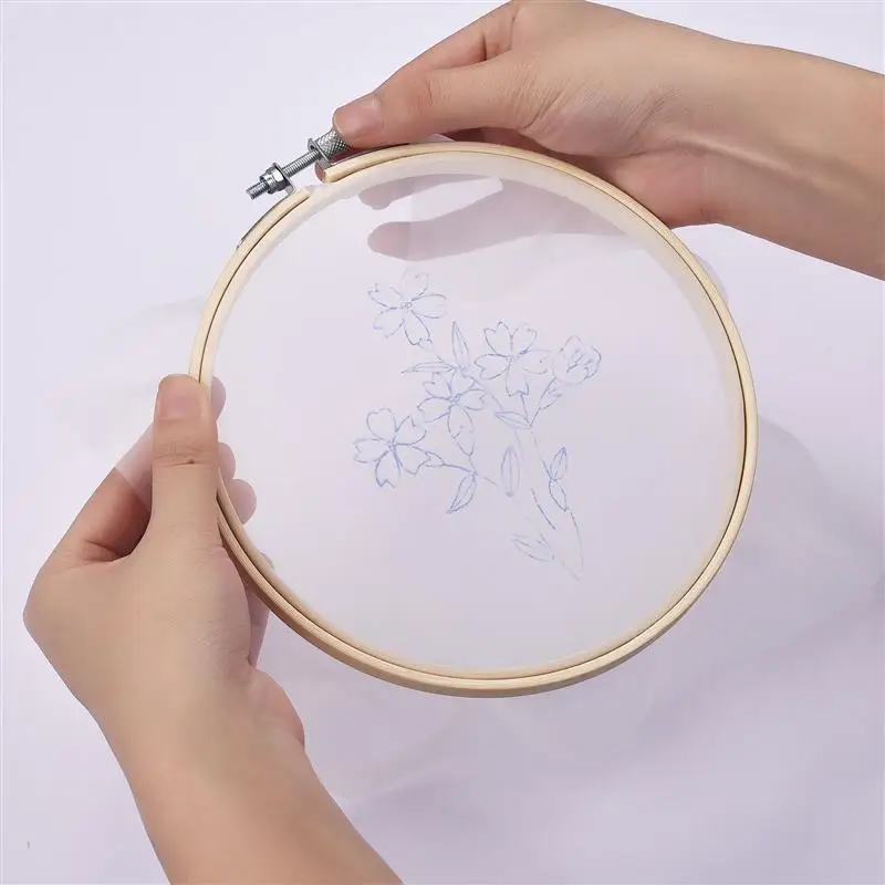 Bamboo Frame Embroidery Hoop Ring DIY Embroidery Painting Cross Stitch Kit Round Bamboo Frame Wooden Sewing Tools Home Deco