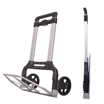 

Trolley Car Folding Portable Trolley Car Aluminum Alloy Push Car Heavy King Trailer Handling Shopping Cart