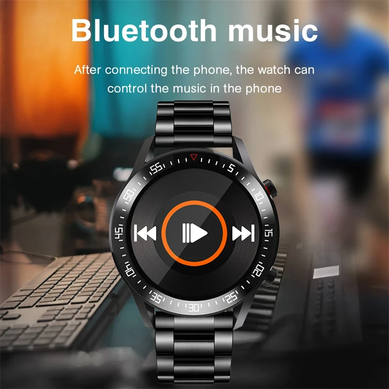 LIGE 2021 New Steel Band Digital Watch Men Sport Watches Electronic LED Male Wrist Watch For Men Clock Waterproof Bluetooth Hour 4