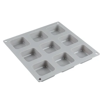 

Soap Mold Soft Silicone Baking Tool Kids Craft Making Square Home Easy Clean 9 Grid Non Stick Practical DIY Handmade Durable